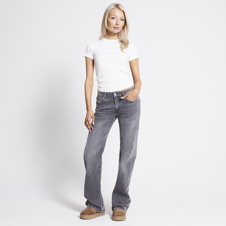 Back pocket bootcut jeans "90's Boot" Grey